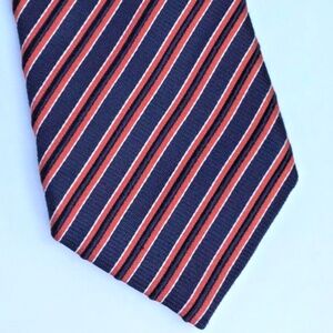 ETON dark blue & red striped Silk Tie.Made in Italy 🇮🇹